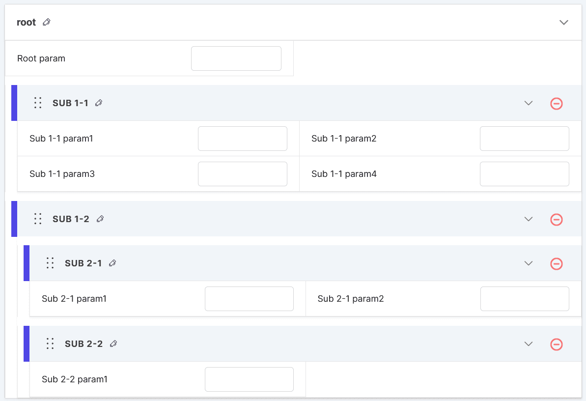 Screenshot of the interactive UI on the scenario page created by the data model